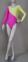 Гимнастический купальник 2х цветный
