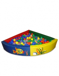 Сухой бассейн разборный угловой