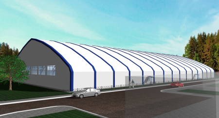 Крытый футбольный манеж с полем 65х42