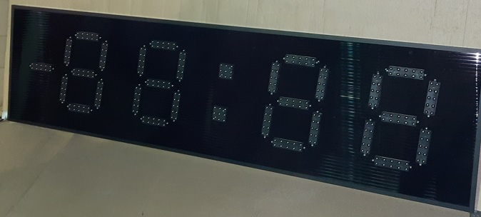 Часы-секундомер LED, настенные